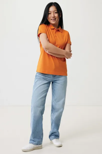Iqoniq Yosemite ženska pique polo majica od recikliranog pamuka, 220 g/m² - iqoniq orange 