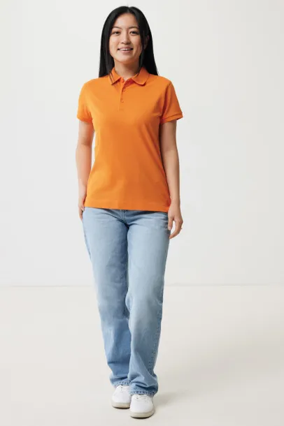 Iqoniq Yosemite ženska pique polo majica od recikliranog pamuka, 220 g/m² - iqoniq orange 