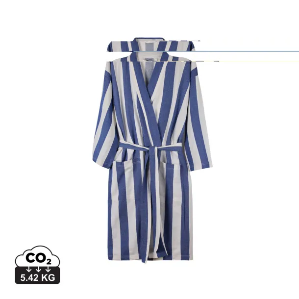 VINGA Ornos GRS hamam ogrtač S/M, 200 g/m² - Vinga blue, white Bijela