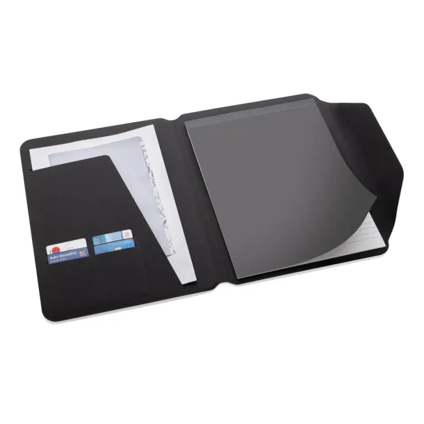 Teri AWARE™ A4 portfolio od RPET-a i oraha - XD Xclusive Crna 