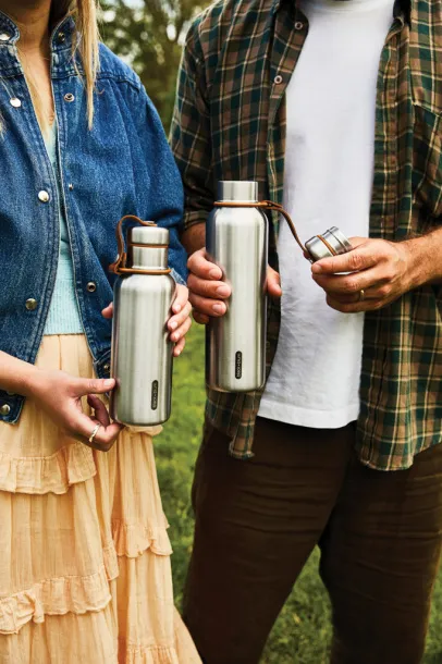 Black+Blum Insulated Water Bottle Small 500ml - Black + Blum orange 