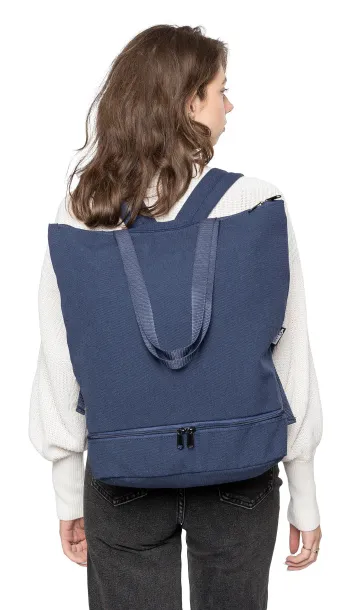 Osric Recycled polycotton (330 gsm) tote backpack