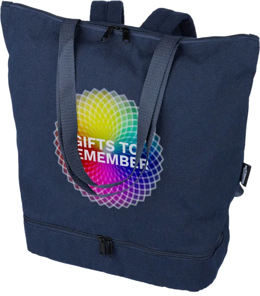 Osric Recycled polycotton (330 gsm) tote backpack