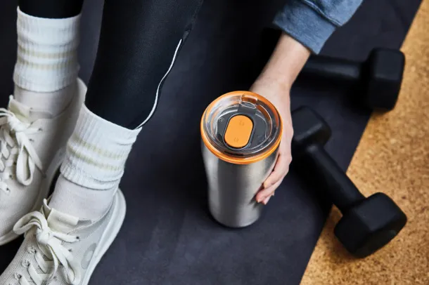 Black+Blum Insulated Travel Tumbler 600ml - Black + Blum Narančasta