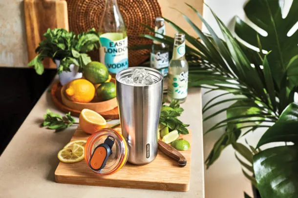 Black+Blum Insulated Travel Tumbler 600ml - Black + Blum Narančasta