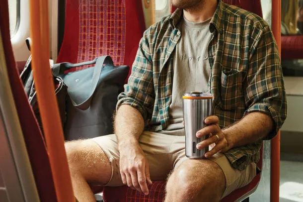 Black+Blum Insulated Travel Tumbler 600ml - Black + Blum Narančasta