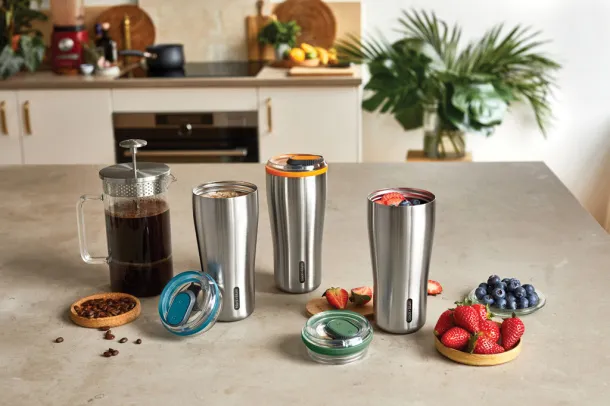 Black+Blum Insulated Travel Tumbler 600ml - Black + Blum turquoise 