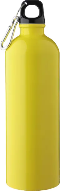 Emeric Recycled stainless steel single walled bottle (750 ml) Žuta