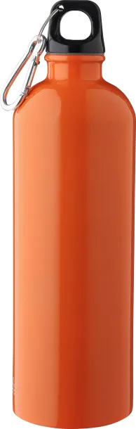 Emeric Recycled stainless steel single walled bottle (750 ml) orange
