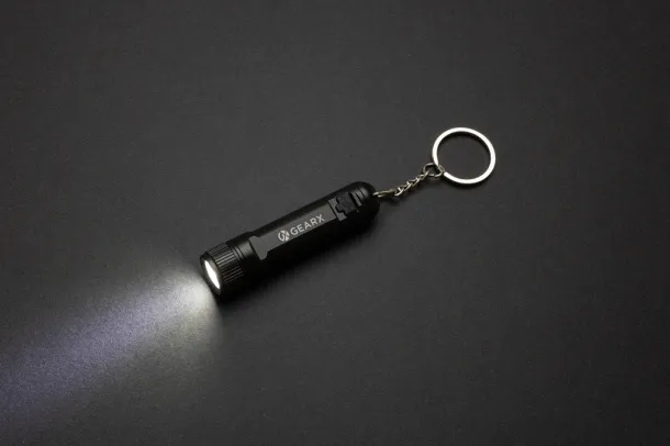 Gear X rechargeable ultra bright keychain torch - GearX black 