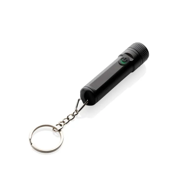 Gear X rechargeable ultra bright keychain torch - GearX Crna