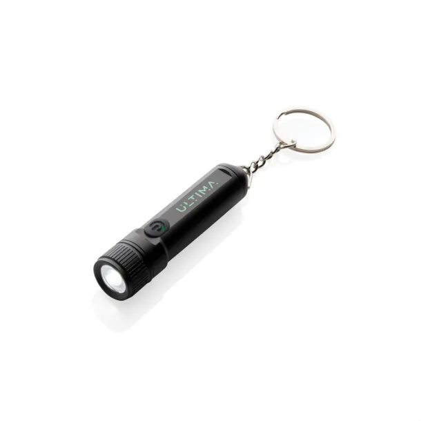 Gear X rechargeable ultra bright keychain torch - GearX black 