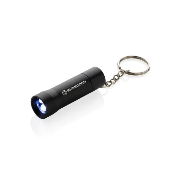 Flash RCS svjetiljka s privjeskom od recikliranog aluminija - XD Collection Crna 