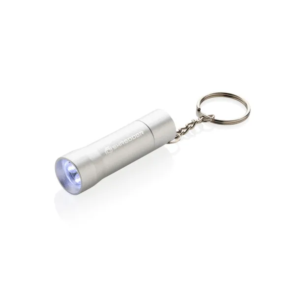 Flash RCS svjetiljka s privjeskom od recikliranog aluminija - XD Collection silver grey 