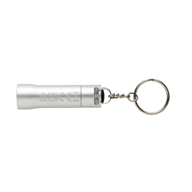 Flash RCS svjetiljka s privjeskom od recikliranog aluminija - XD Collection silver grey 
