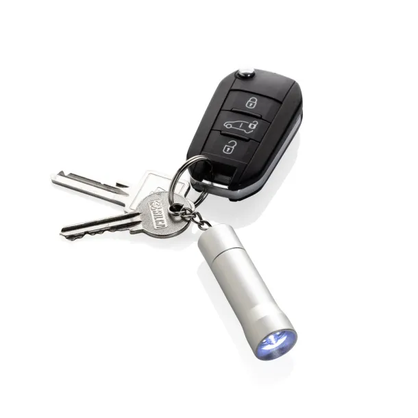 Flash RCS svjetiljka s privjeskom od recikliranog aluminija - XD Collection silver grey 