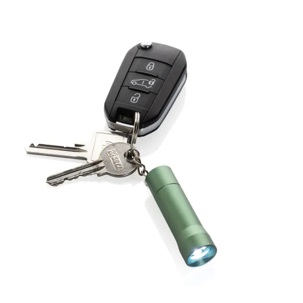 Flash RCS recycled aluminium keychain torch - XD Collection Zelena