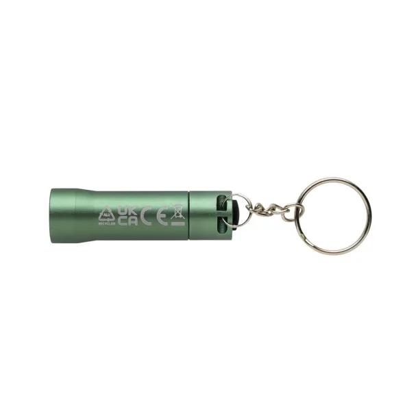Flash RCS recycled aluminium keychain torch - XD Collection Zelena