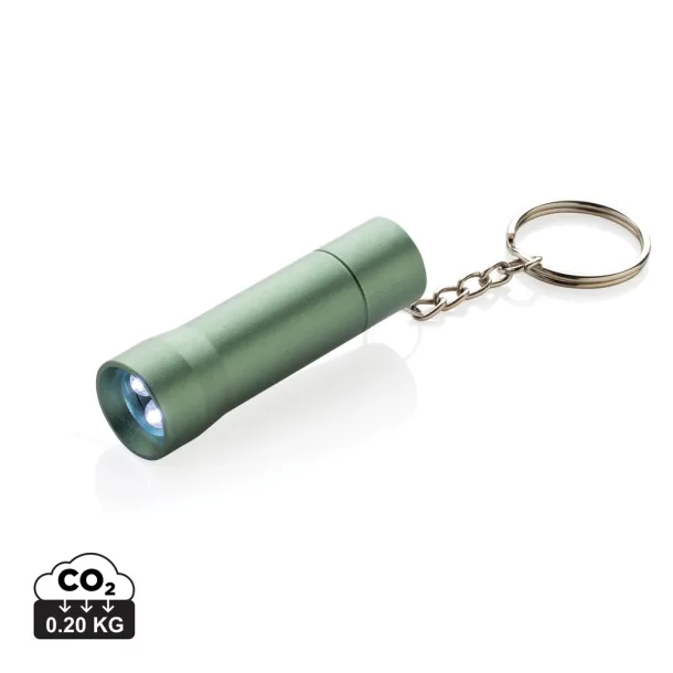 Flash RCS recycled aluminium keychain torch - XD Collection Zelena