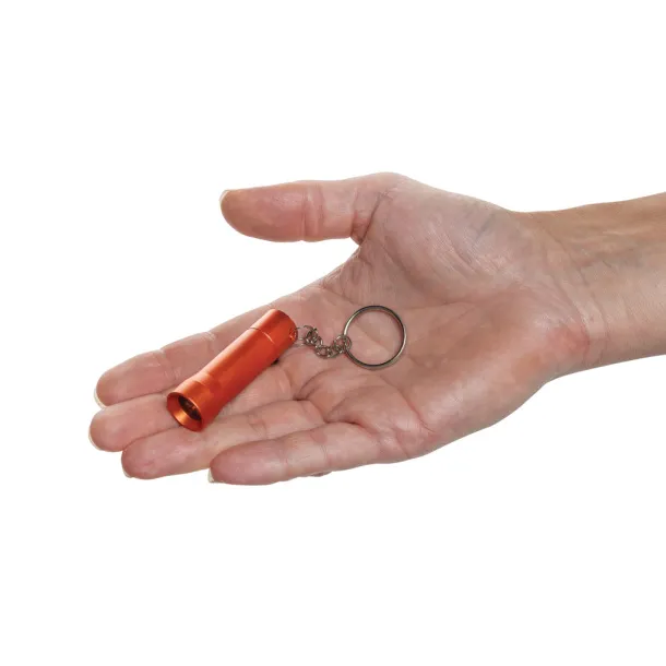Flash RCS recycled aluminium keychain torch - XD Collection orange 
