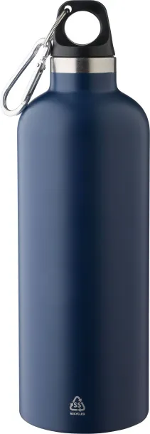 Recycled stainless steel double walled bottle (500 ml)  Plava