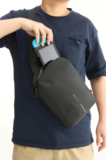 Urban Sling vodootporna proširiva torba preko tijela - XD Design Crna Siva