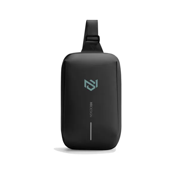Urban Sling vodootporna proširiva torba preko tijela - XD Design Crna Siva