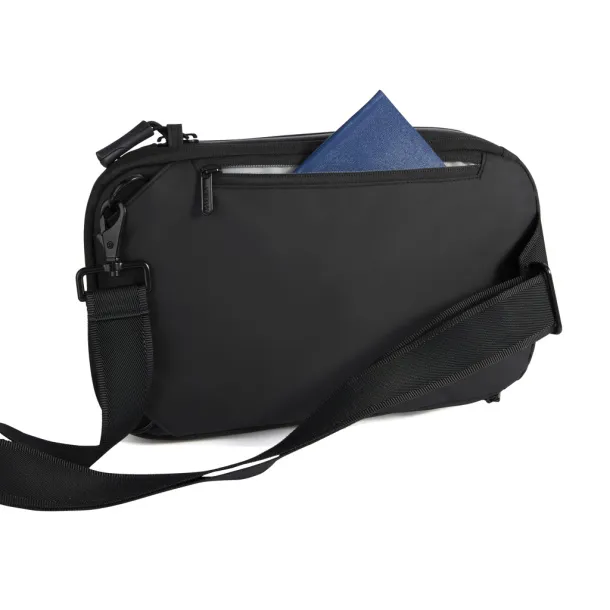 Urban Sling vodootporna proširiva torba preko tijela - XD Design Crna Siva