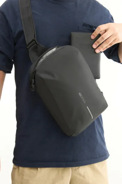 Urban Sling vodootporna proširiva torba preko tijela - XD Design Crna Siva