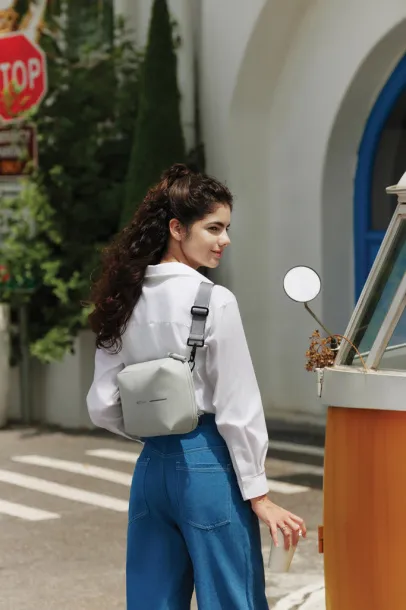 Urban Sling vodootporna proširiva torba preko tijela - XD Design Siva Siva