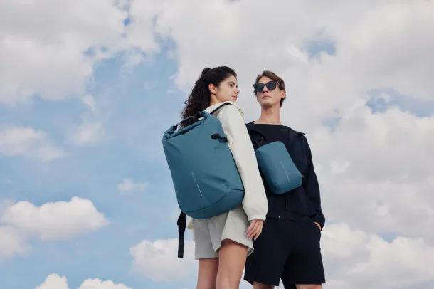 Urban Sling vodootporna proširiva torba preko tijela - XD Design blue, black Siva