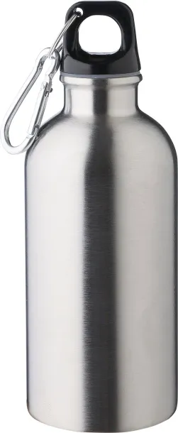 Sable jednoslojna boca od recikliranog nehrđajućeg čelika, 400 ml silver