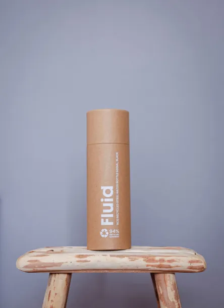 Fluid boca od RCS certificiranog recikliranog čelika, 600 ml - XD Collection Bijela 
