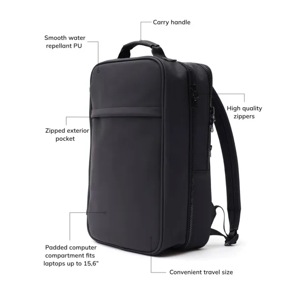  VINGA Baltimore Travel Backpack - Vinga Crna