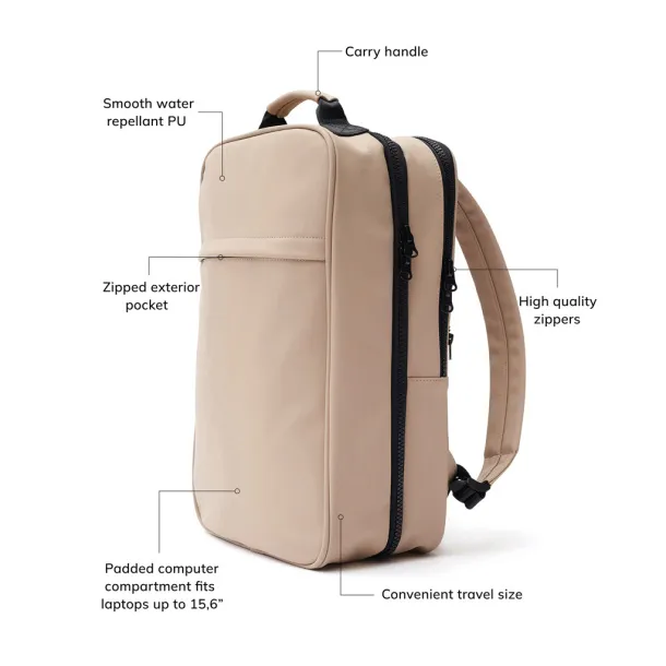  VINGA Baltimore putni ruksak, 16" - Vinga greige