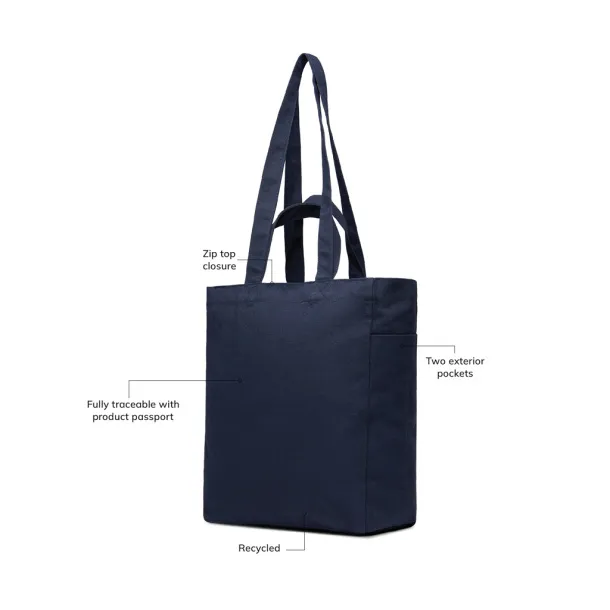 VINGA Hilo AWARE™ torba s patentnim zatvaračem od recikliranog platna - Vinga blue 