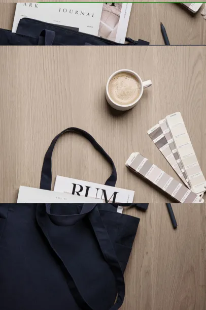 VINGA Hilo AWARE™ recycled canvas zip tote - Vinga blue 