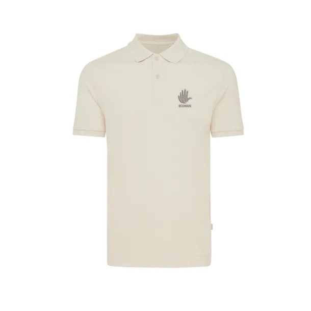  Iqoniq Yosemite unisex polo kratka majica od recikliranog pique pamuka, 220 g/m² - iqoniq natural raw 