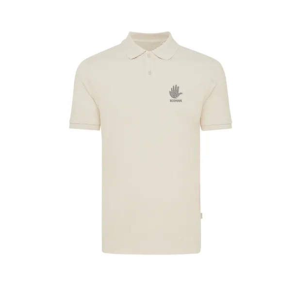  Iqoniq Yosemite unisex polo kratka majica od recikliranog pique pamuka, 220 g/m² - iqoniq natural raw 