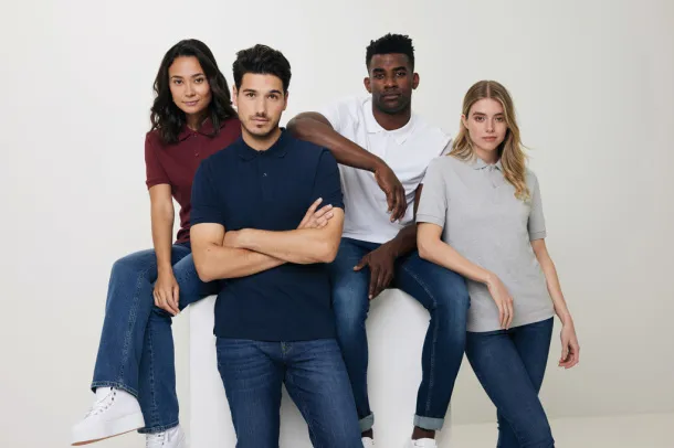  Iqoniq Yosemite recycled cotton pique polo - iqoniq natural raw 