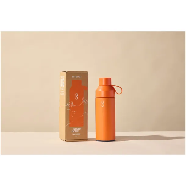 Ocean Bottle 500 ml vacuum insulated water bottle - Ocean Bottle Sun Orange