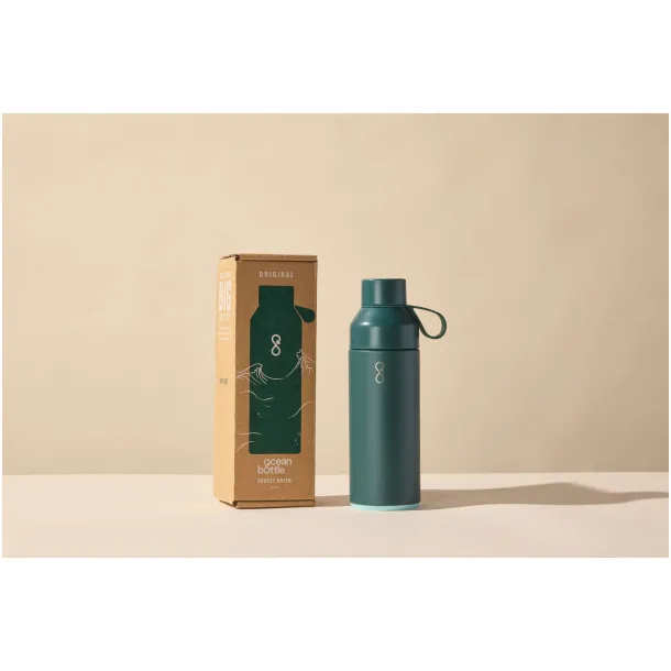 Ocean Bottle vakuumski izolirana boca za vodu, 500 ml - Ocean Bottle Forest green