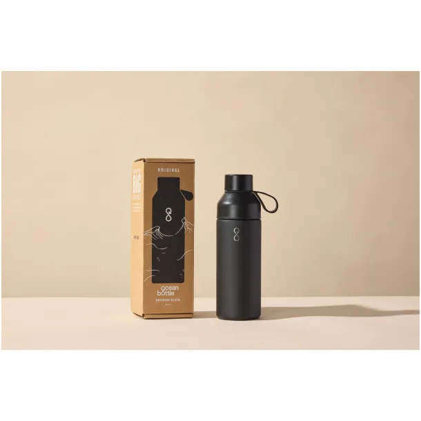 Ocean Bottle vakuumski izolirana boca za vodu, 500 ml - Ocean Bottle Solid black