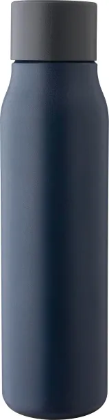 Cassian Recycled stainless steel double-walled drinking bottle (600 ml)  Plava