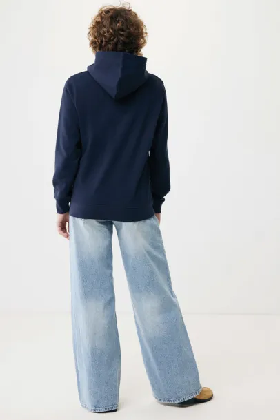 Iqoniq Yengo recycled cotton hoodie with sidepockets - iqoniq blue 