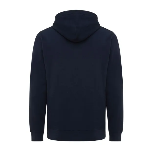 Iqoniq Yengo recycled cotton hoodie with sidepockets - iqoniq blue 