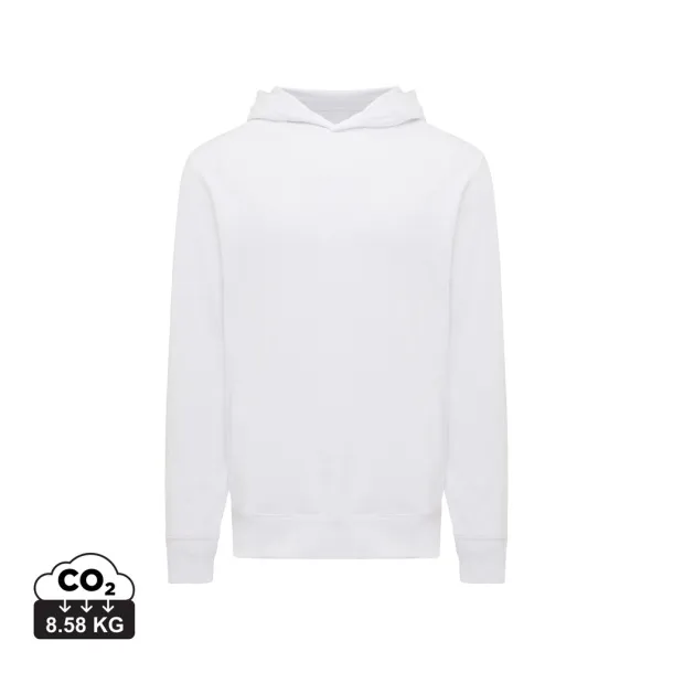 Iqoniq Yengo recycled cotton hoodie with sidepockets - iqoniq recycled white 