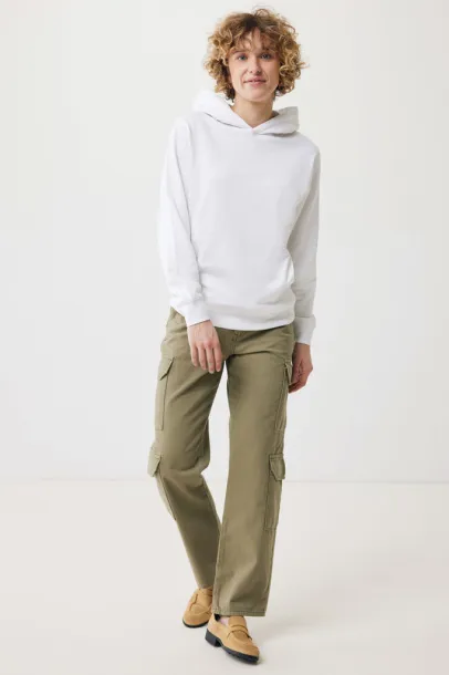 Iqoniq Yengo recycled cotton hoodie with sidepockets - iqoniq recycled white 