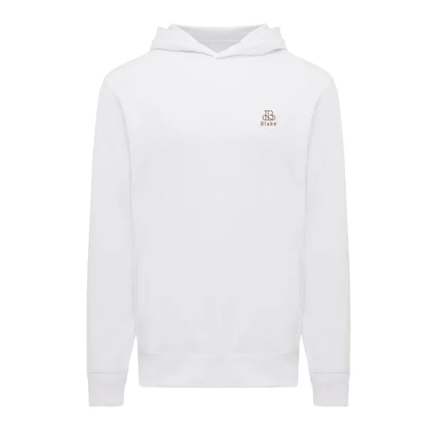 Iqoniq Yengo recycled cotton hoodie with sidepockets - iqoniq recycled white 