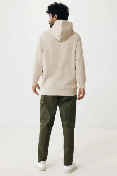 Iqoniq Yengo recycled cotton hoodie with sidepockets - iqoniq brown 